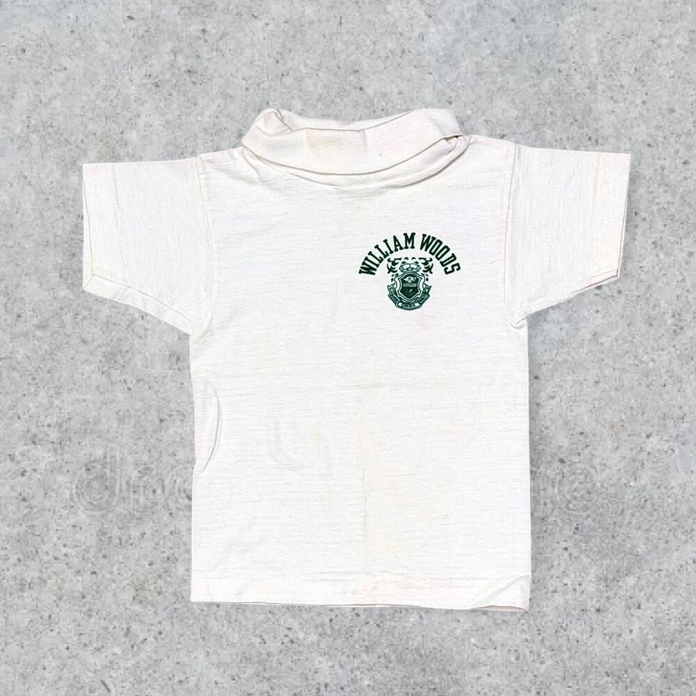 Vintage 60’s Champion Products William Woods University Turtle Neck T Shirt